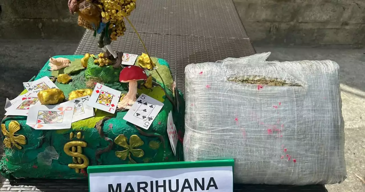 Hallan alijo de marihuana camuflado en una torta enviada por encomienda a otra ciudad