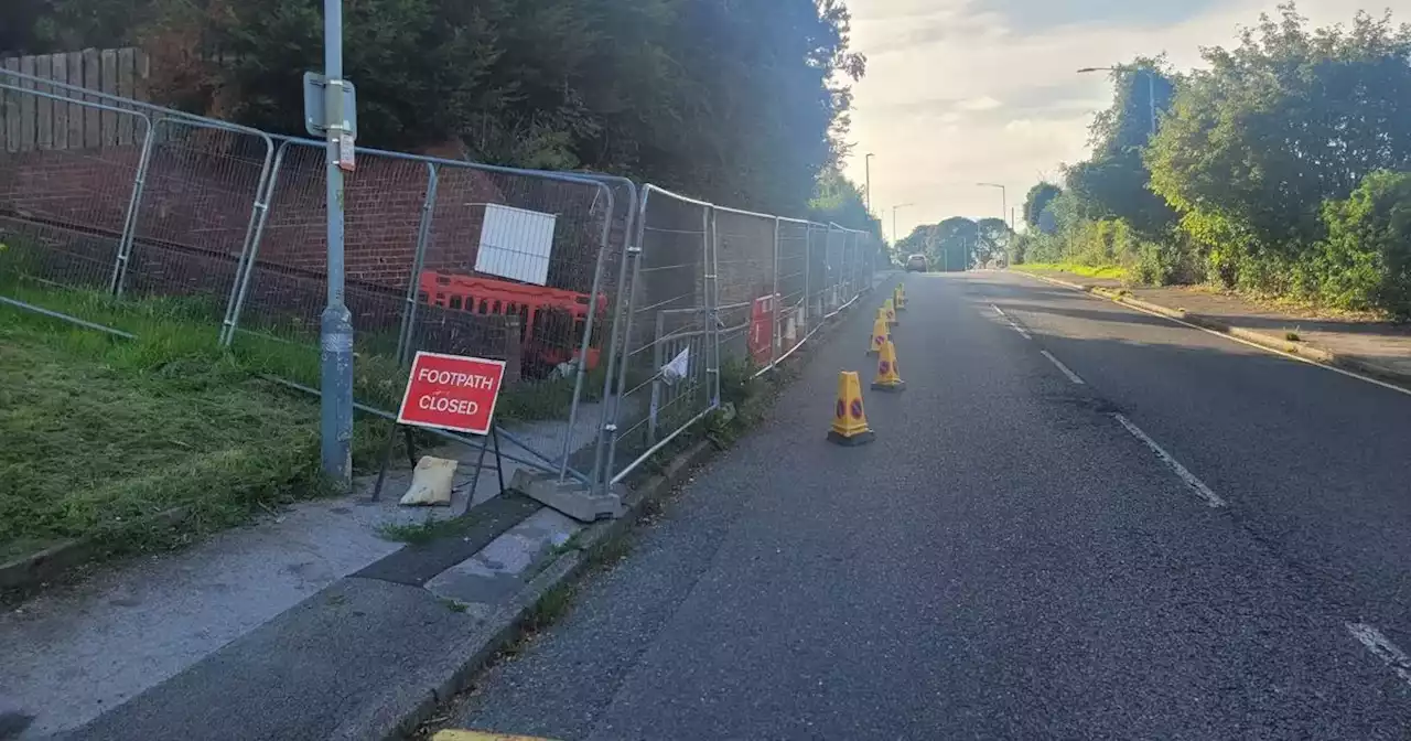 Concern over 'dangerous' months-long footpath closure near school