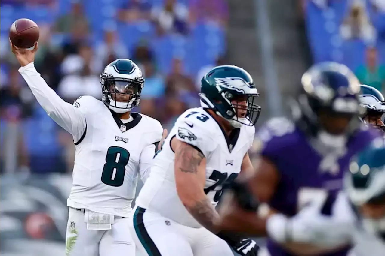 Eagles-Ravens report card: Marcus Mariota struggled some while Tanner McKee stepped forward