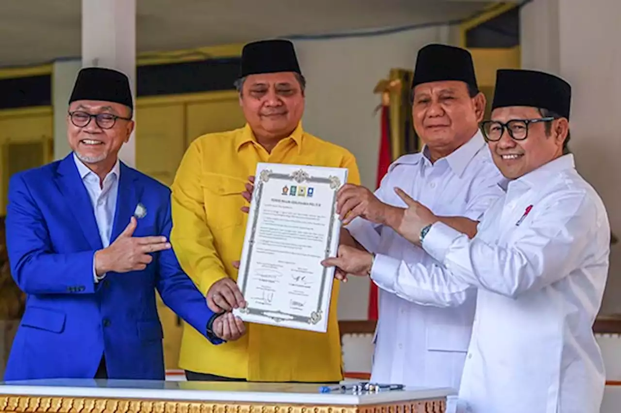 Golkar, PAN Resmi Gabung Koalisi Gerindra dan PKB Usung Prabowo Capres 2024