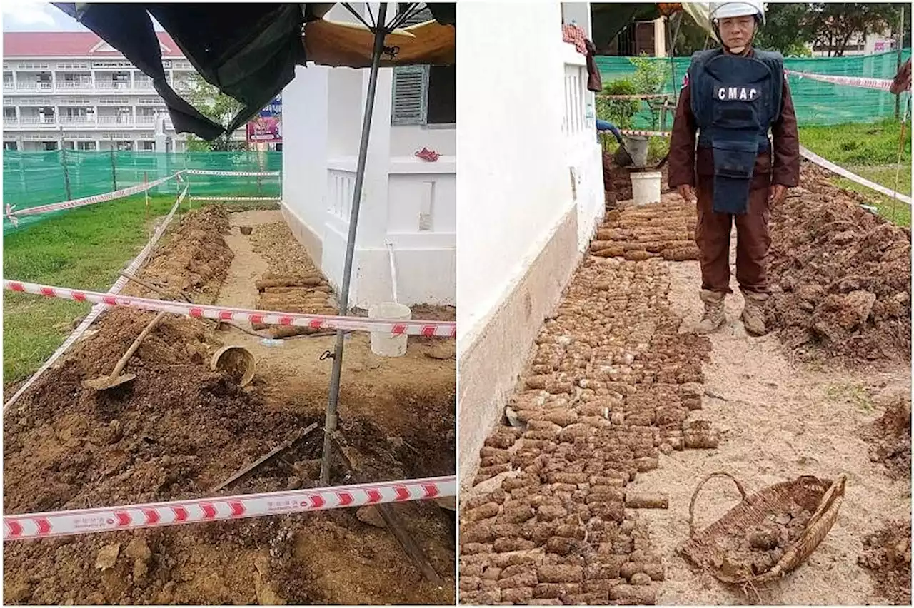 Thousands of war-era explosives found inside Cambodia school