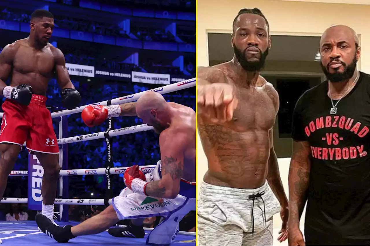 Deontay Wilder’s immediate reaction to Anthony Joshua brutally knocking out Robert Helenius revealed by long-time coach Malik Scott