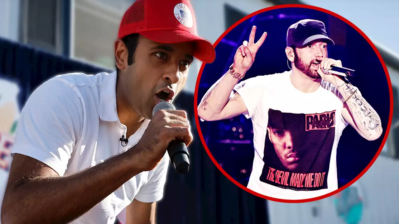 Presidential Candidate Vivek Ramaswamy Raps Eminem at Iowa State Fair