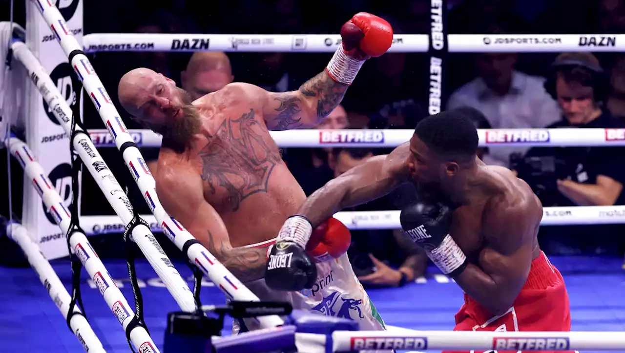 Anthony Joshua silences boos with one-punch knockout of Robert Helenius