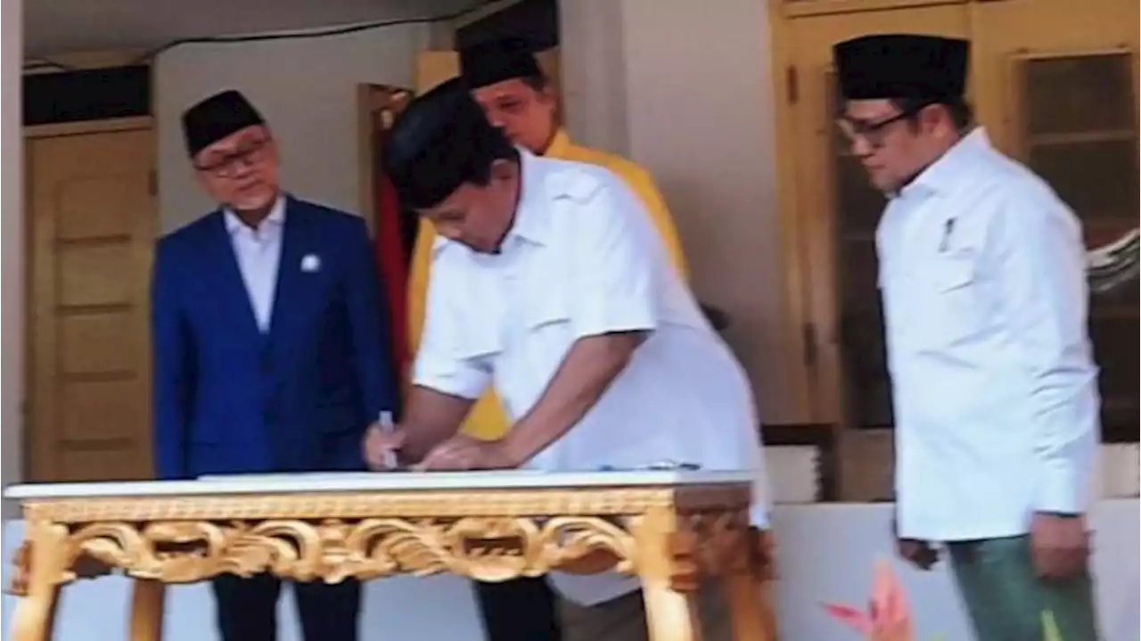 Golkar dan PAN Gabung KKIR, Prabowo Sebut soal Cawapres Diputuskan lewat Musyawarah