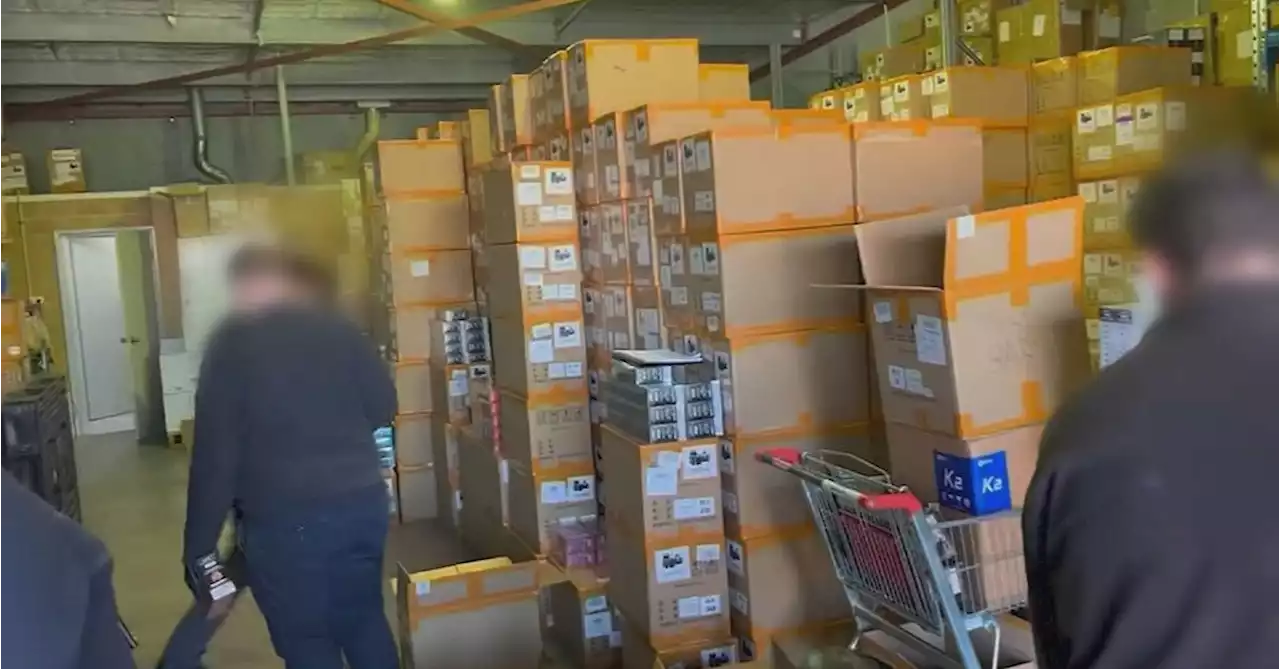 Record $10 million bust nets 25 tonnes of illegal vapes and 'nangs'