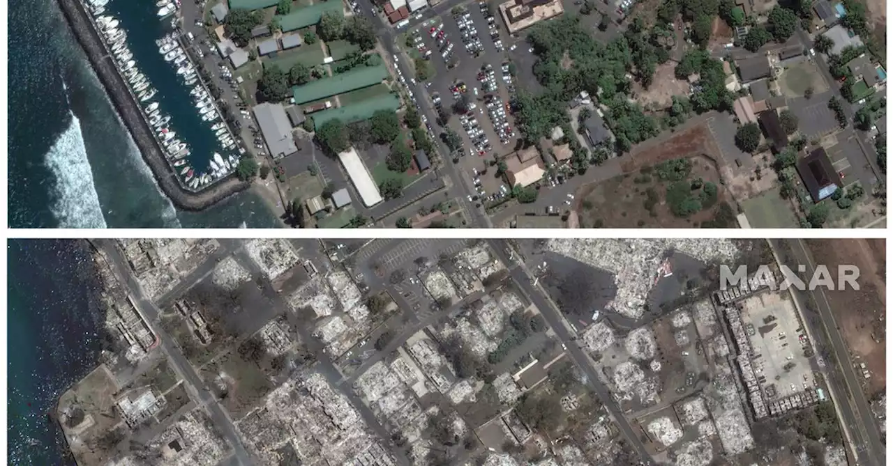 Before-and-after satellite images show Maui devastation