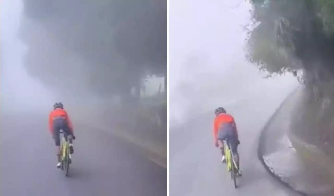 [Video] Listo para su regreso: Nairo se entrena 'contra viento y marea' por las carreteras de Boyacá