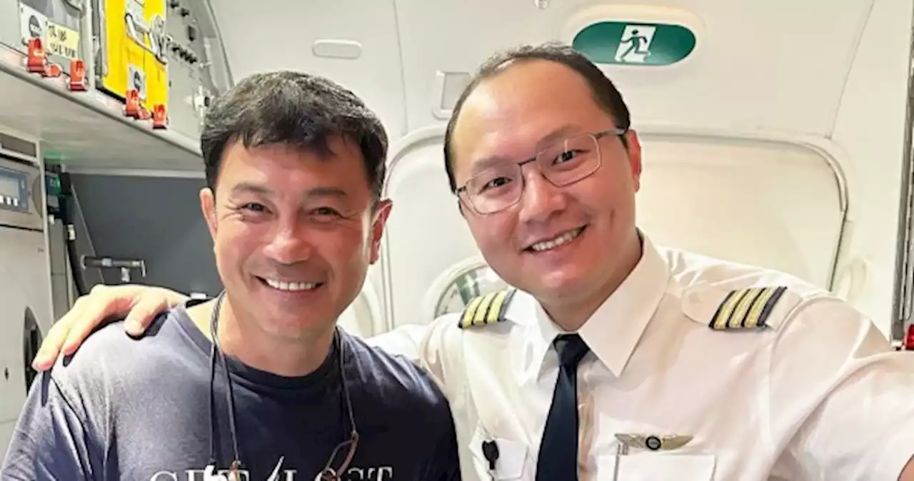 'He is not acting as a pilot': Darren Lim meets ex-Mediacorp actor Jerry Yeo on flight