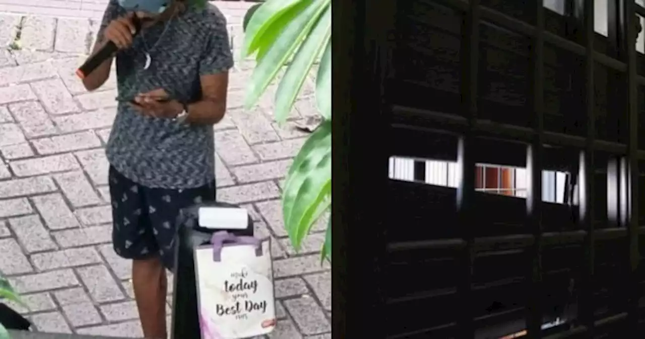 'It smelt like urine': Woman claims uncle threw 'bag of liquid' at her door after she confronted group about their singing