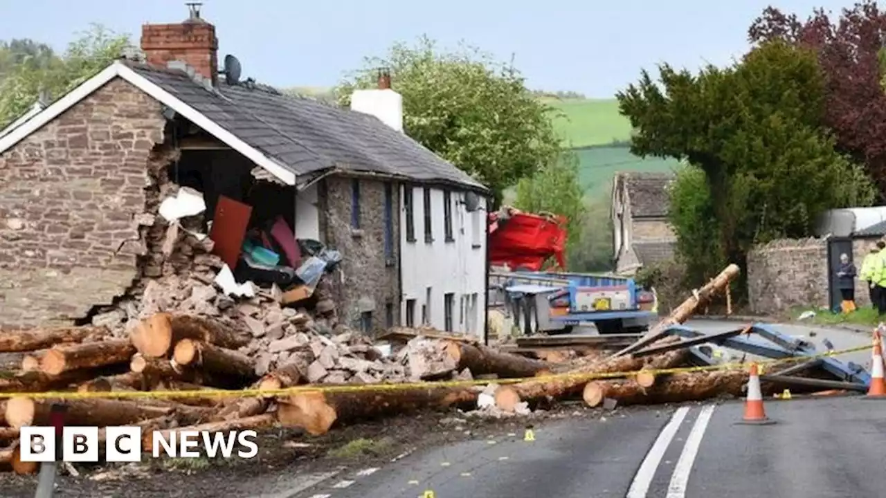 Abergavenny: Timber lorry driver fined for wrecking family home