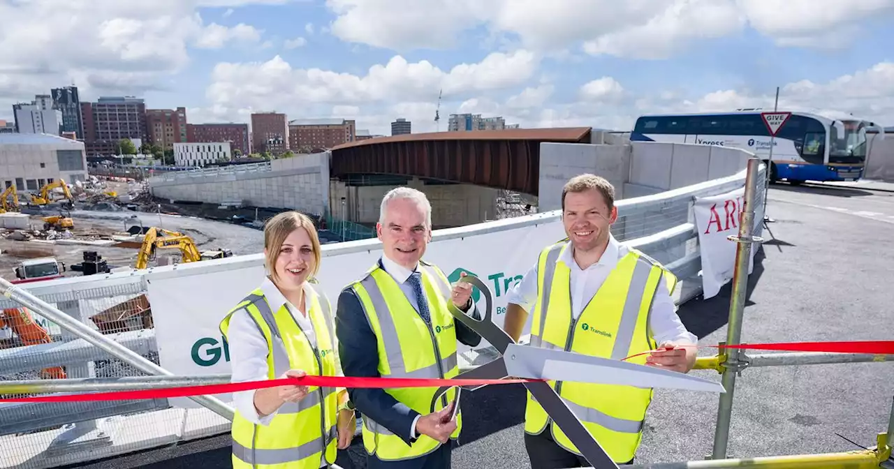 Belfast's Grand Central Station reaches milestone with opening of new bridge