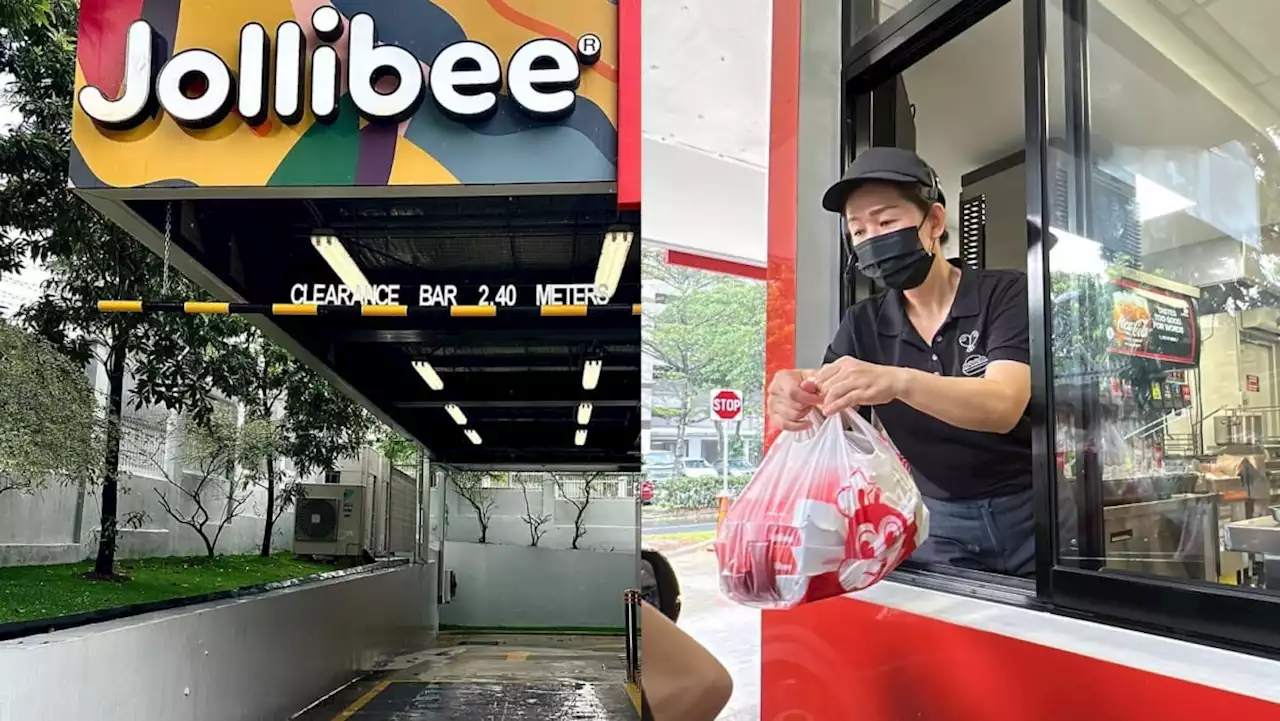 First look: Jollibee opens fast food drive-thru at a petrol station in Jurong