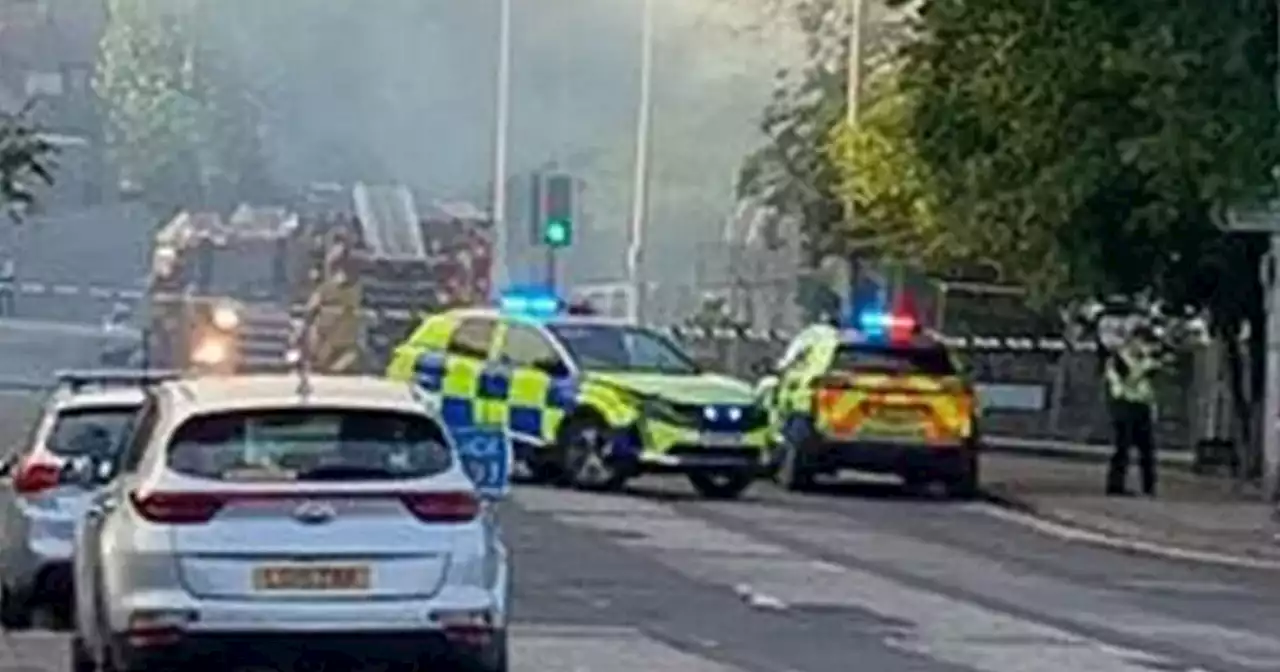 Emergency crews called to blaze at fire-ravaged former Scots hotel