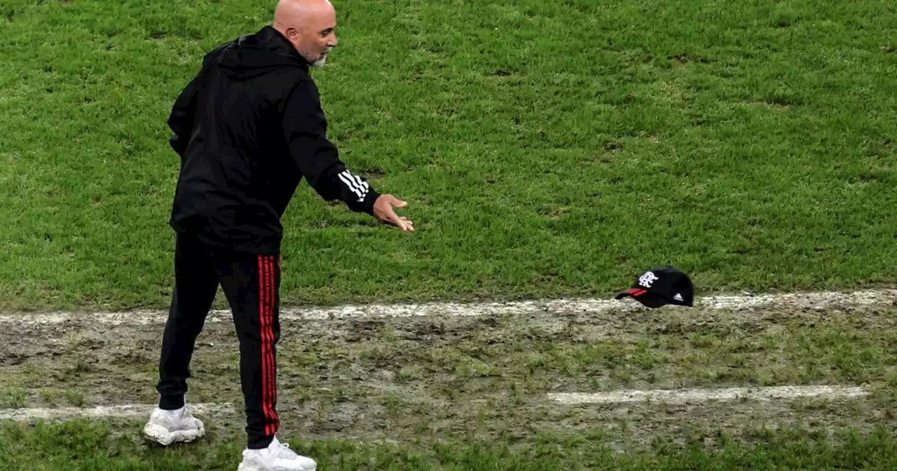 A Sampaoli le gritaron 'burro' y Flamengo empató agónicamente en el Maracaná