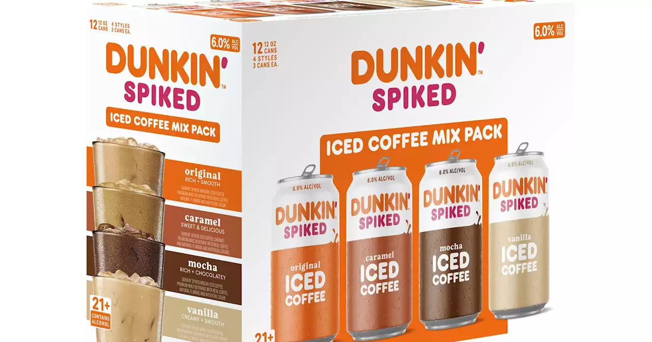 Dunkin’ is releasing boozy versions of its iced coffees and teas