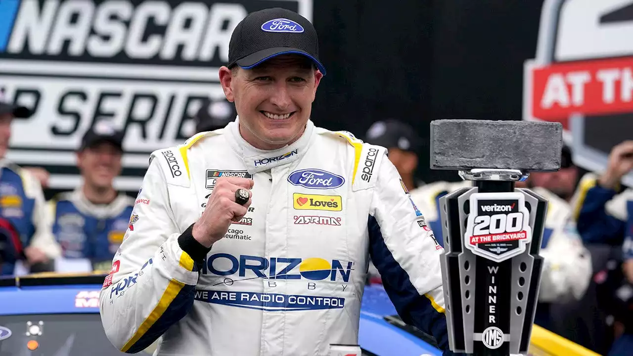 Michael McDowell clinches NASCAR playoffs spot with crucial win at Brickyard