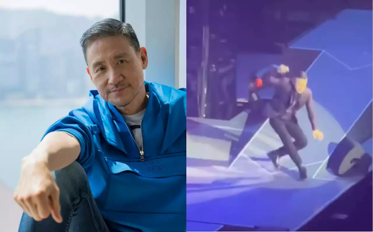 (Video) HK Singer Jacky Cheung Almost Fell During His Malaysian Concert?