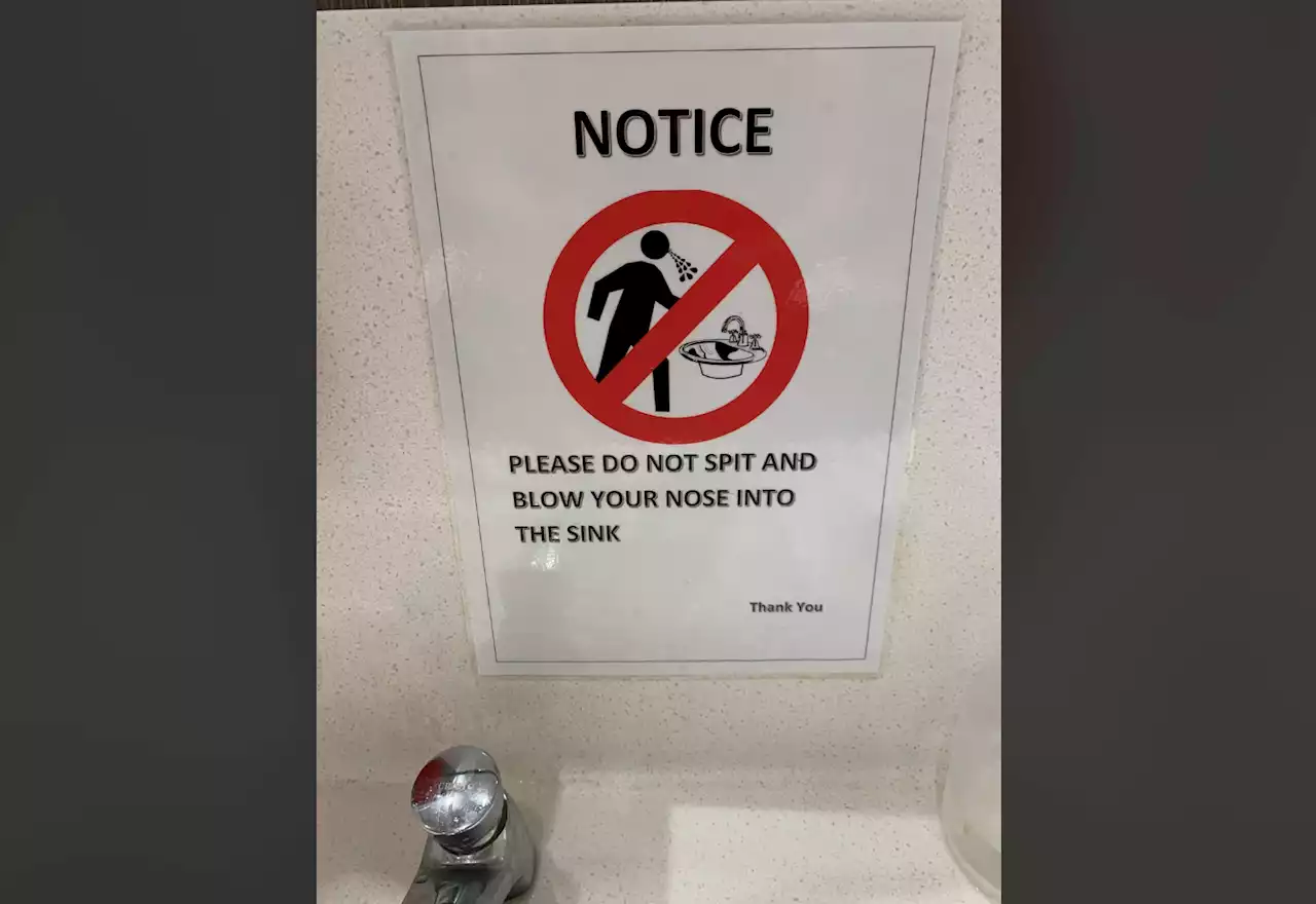 'Singapore has reached its 58th birthday, yet we still require such reminders': Netizen reacts to signage by sink - Singapore News