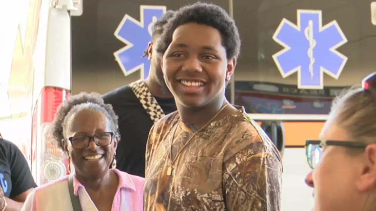 Teen thanks medical team after surviving shot to the head and defying odds