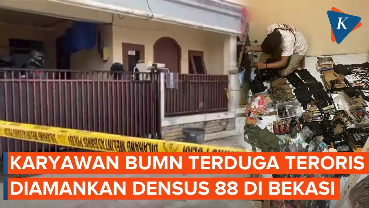 Densus 88 Gerebek Karyawan BUMN Terduga Teroris di Bekasi