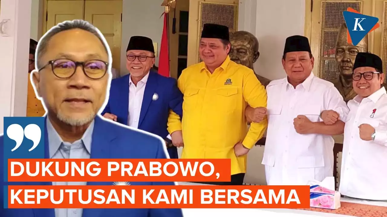 PAN dan Golkar Usung Prabowo, Zulhas: Bukan Perintah Jokowi