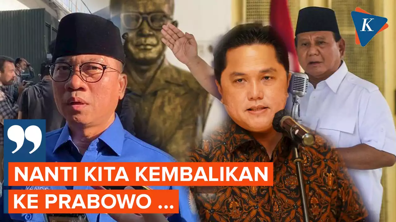 PAN Serahkan ke Prabowo jika Golkar-PKB Tolak Erick Thohir Jadi Bacawapres