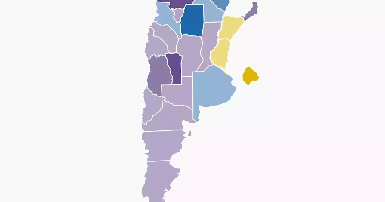 Los Mapas Interactivos De Argentina Y Córdoba Con Los Resultados De Las Paso Los Colores De 