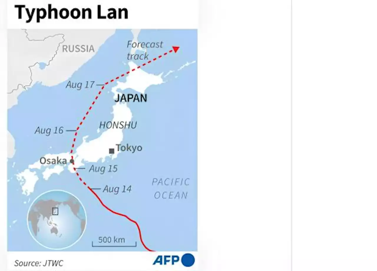 Topan Lan Hantam Pulau Utama Jepang