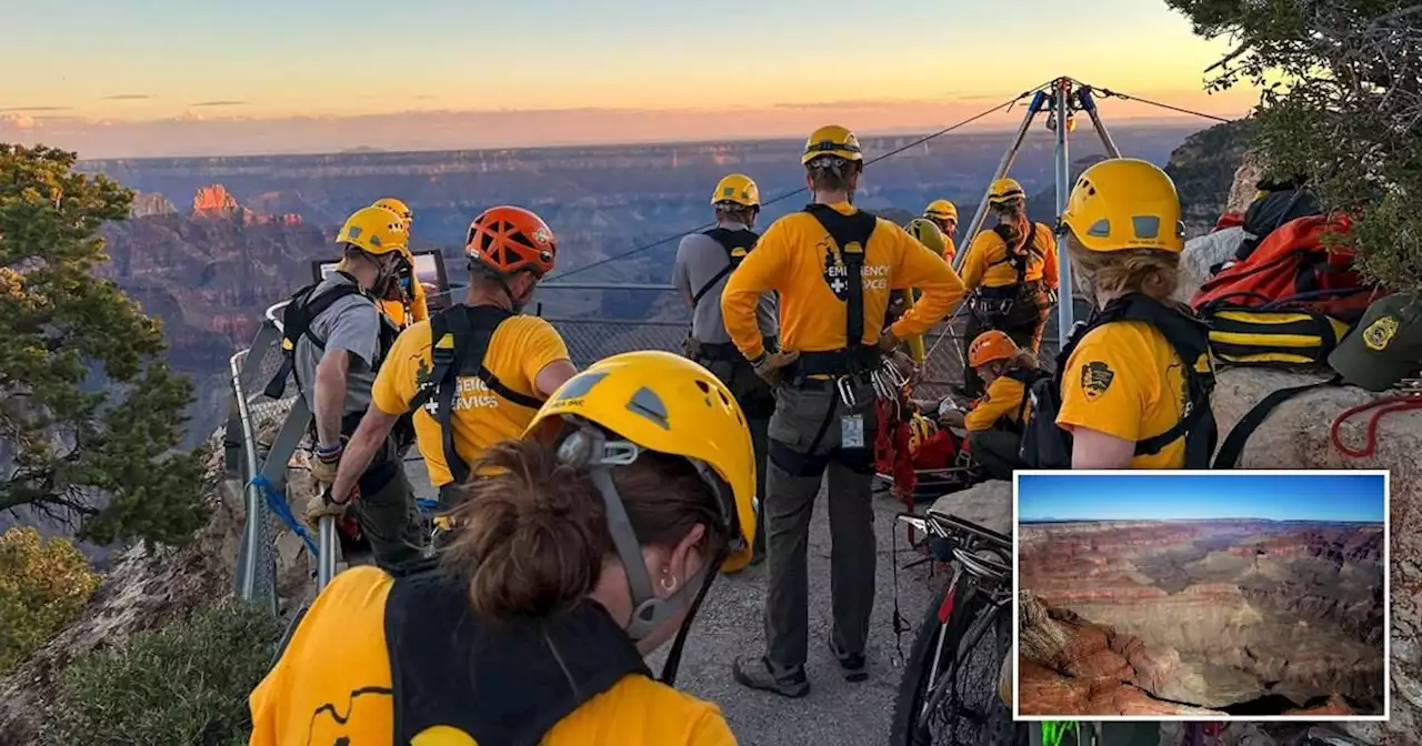 Boy, 13, survives 100-foot fall from edge of Grand Canyon