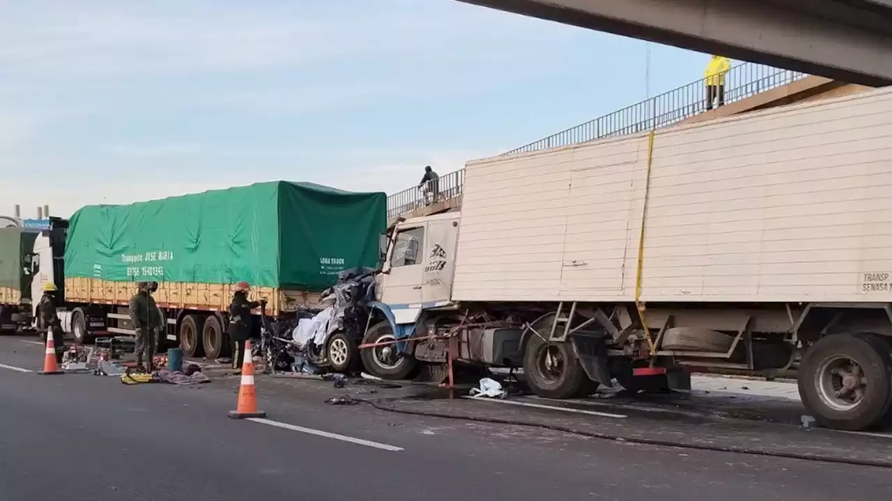 Fuerte choque en la Panamericana: hay un muerto y caos de tránsito