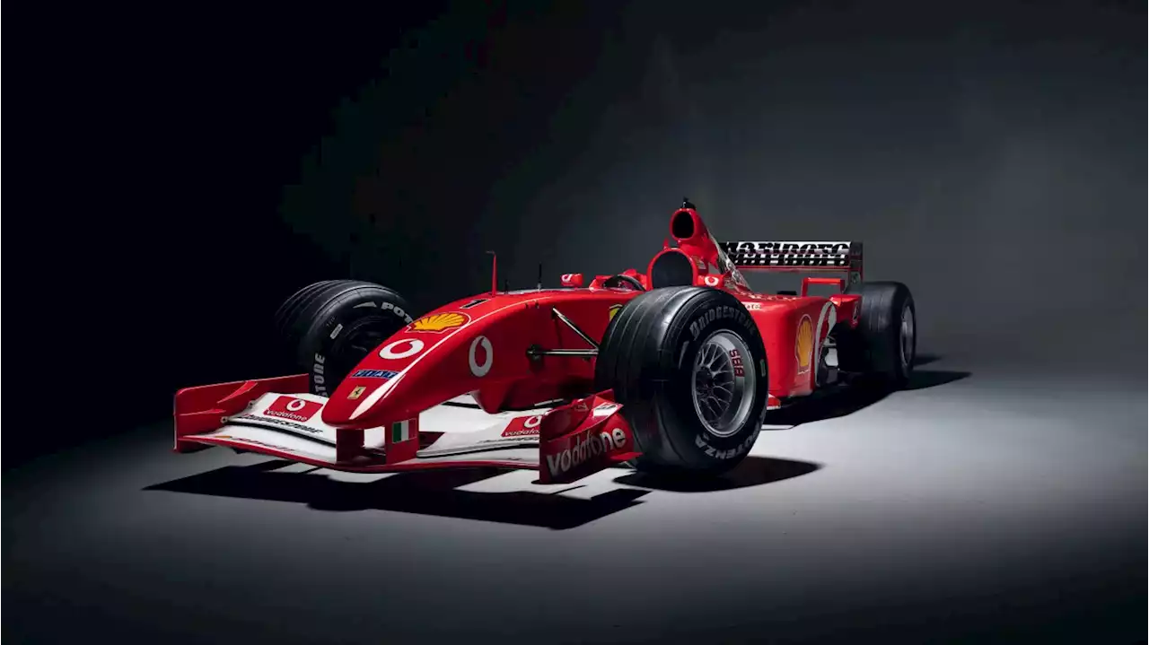 Ferrari F2001b F1 race car driven by Michael Schumacher for sale