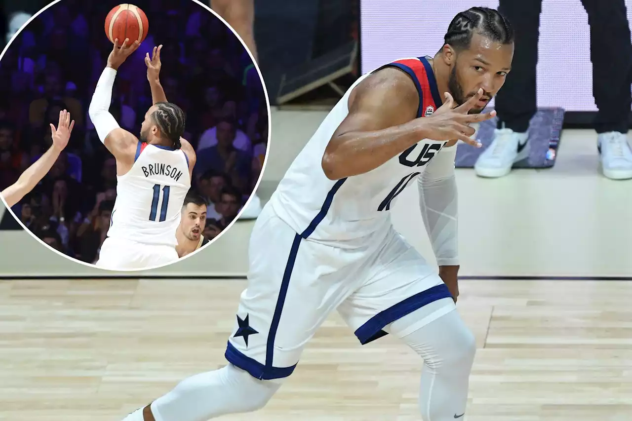 Jalen Brunson enjoys perfect shooting night while lifting USA over Spain