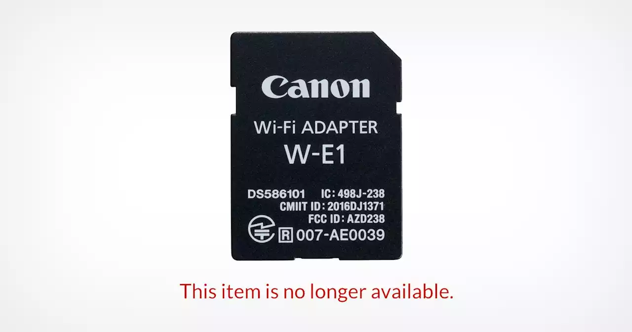 Canon is Finally Discontinuing Its SD Card WiFi Adapter