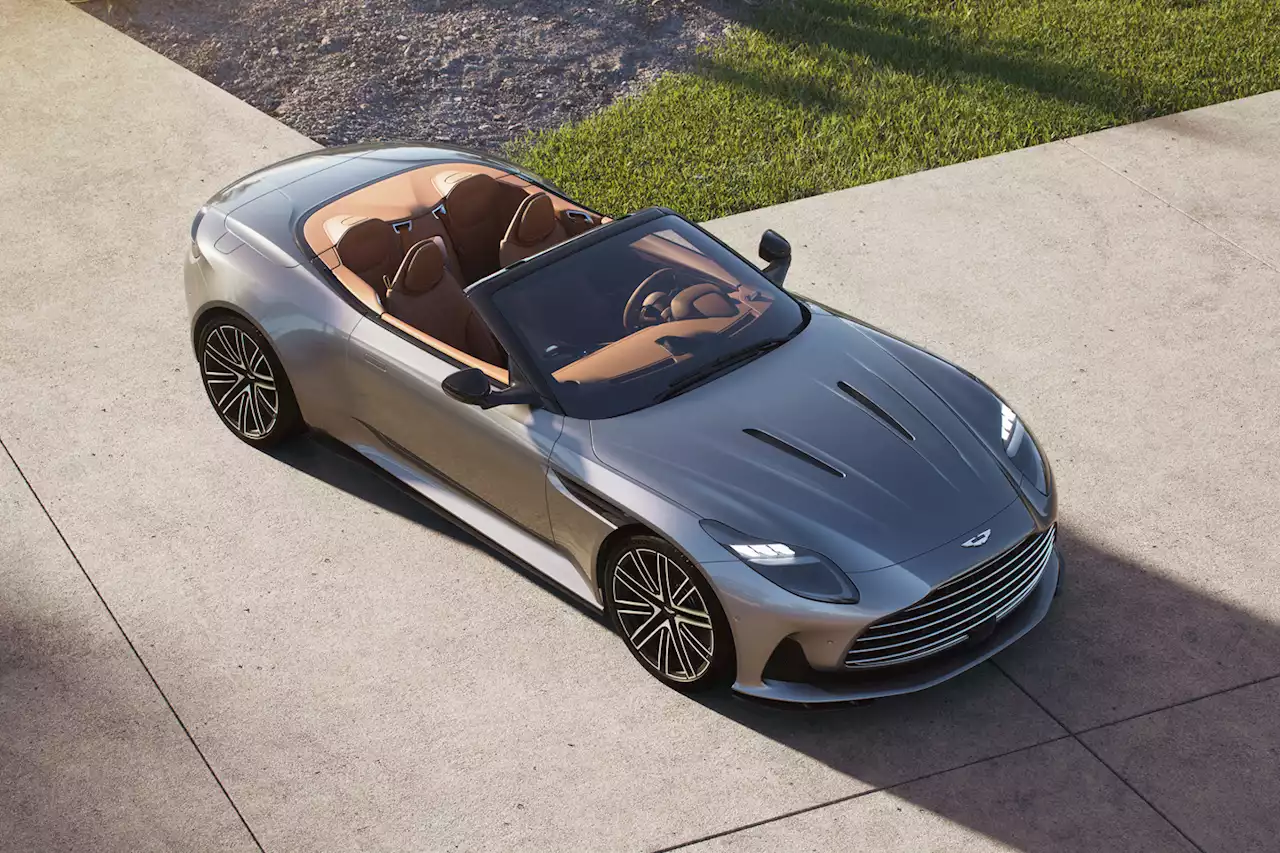 Aston Martin DB12 Volante unveiled ahead of debut