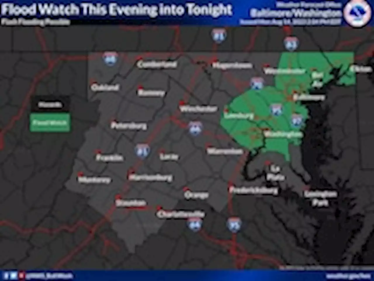 Live storm updates: Severe storm and flood warnings for most of Beltway area