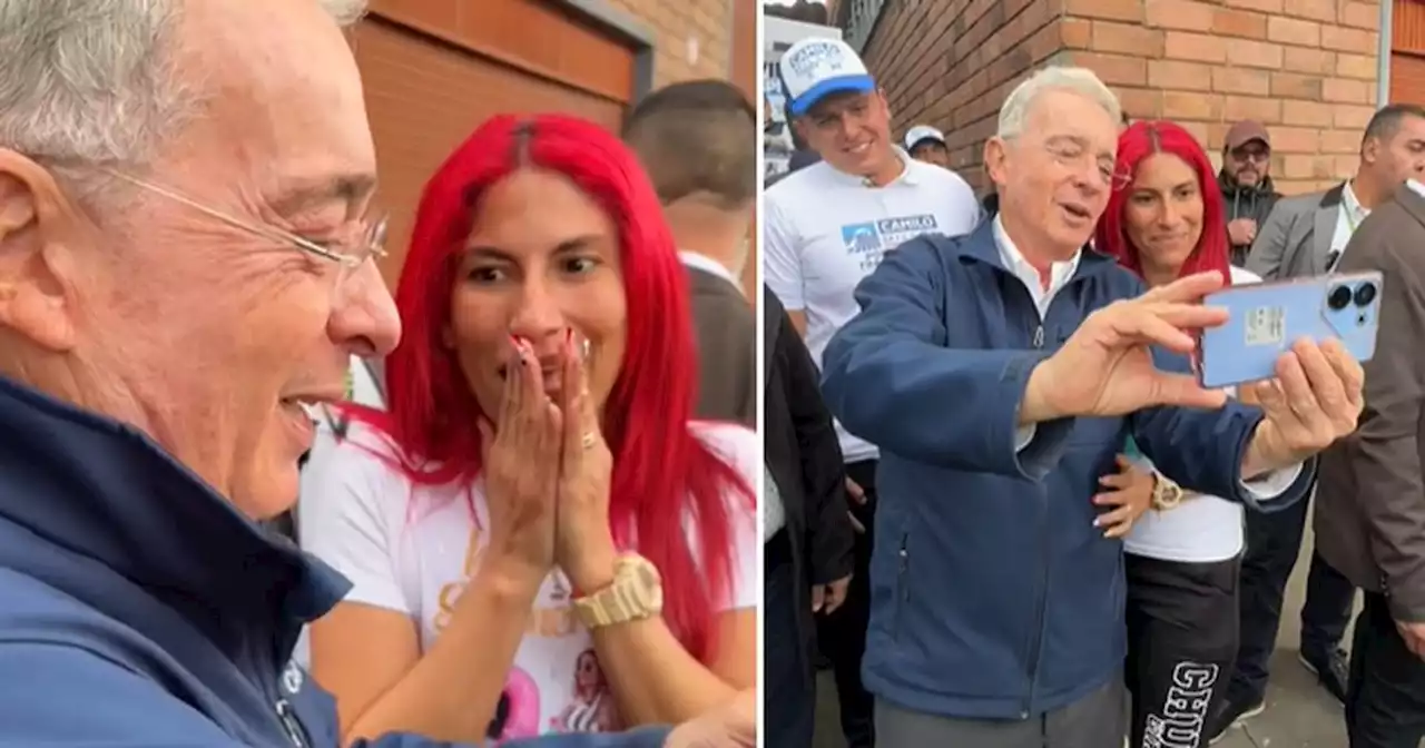 Álvaro Uribe puso nerviosa a la mujer con la que estrenó su cuenta en Tiktok