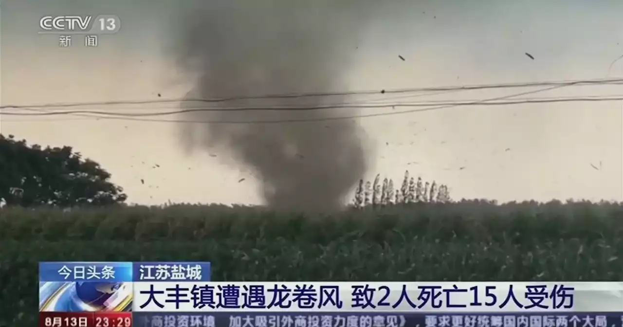 Tornado na China faz pelo menos dois mortos e 15 feridos