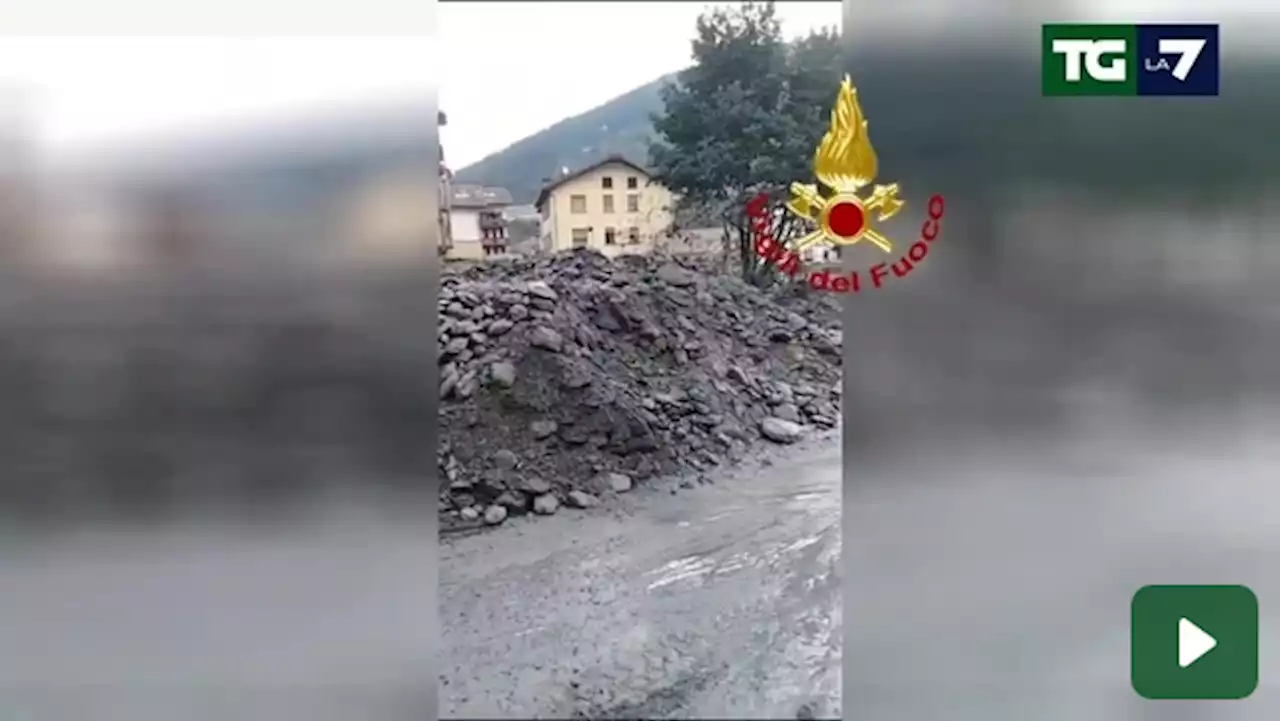 La devastazione dopo l'esondazione a Bardonecchia