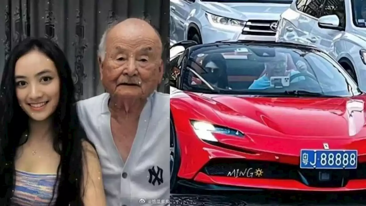 Couple in Ferrari are married and not grandfather and granddaughter; their age difference trends on Chinese social media