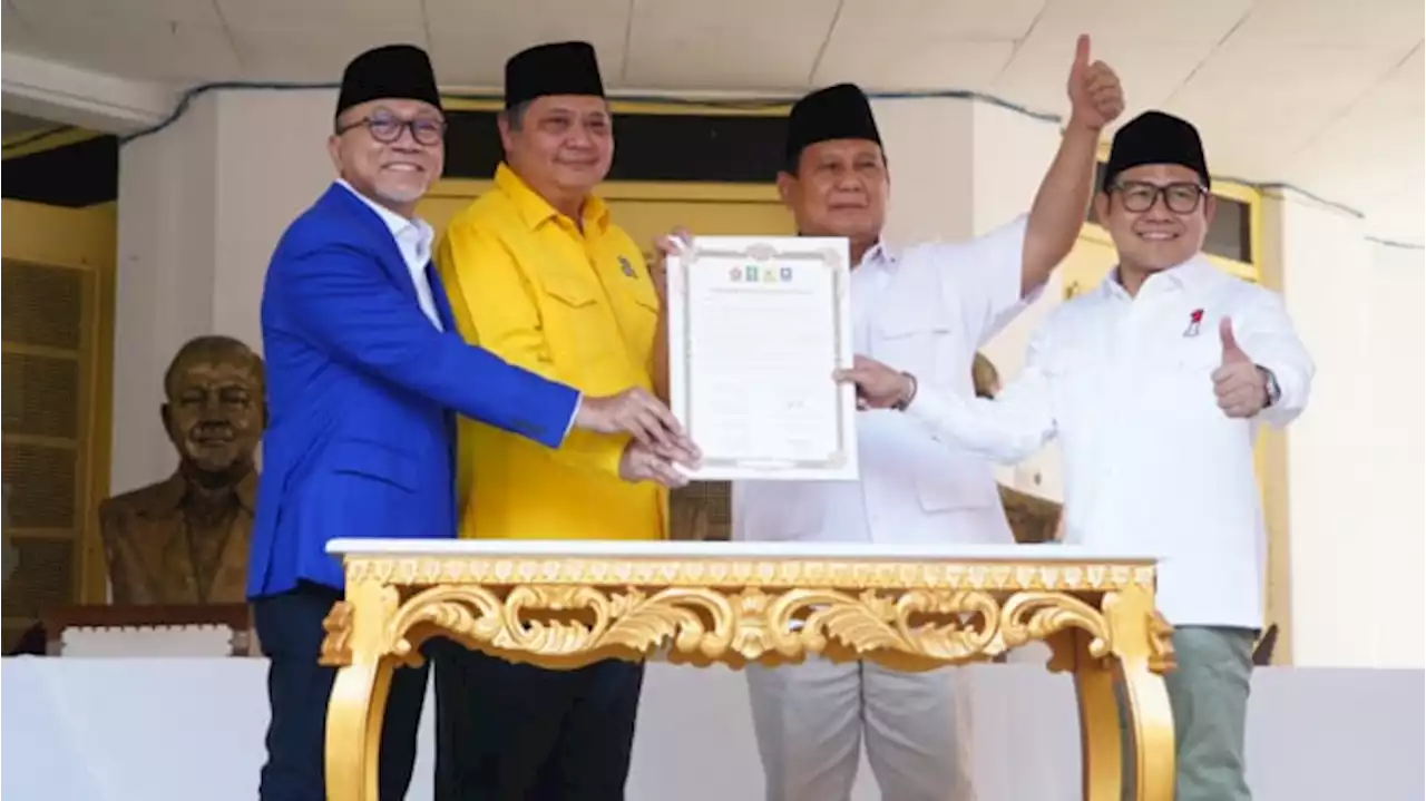 Golkar dan PAN Dukung Prabowo Subianto Sesuai Skenario Koalisi Besar, Ada Arahan Jokowi