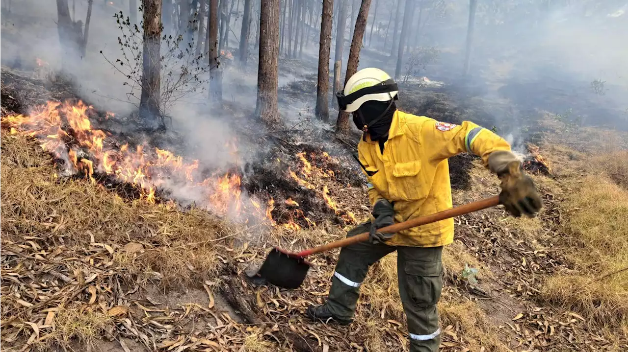 Dos Incendios forestales amenazan a Soacha, Cundinamarca