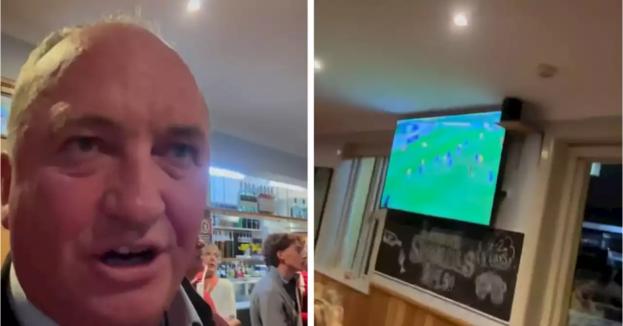 How Barnaby Joyce and 80 others ended up watching the wrong Matildas game on Saturday