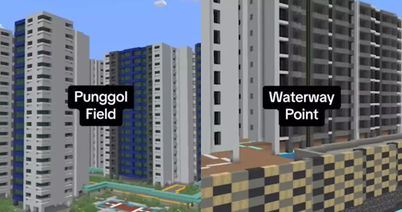 'Can you find your house?' TikToker builds Punggol estate in Minecraft, charms netizens