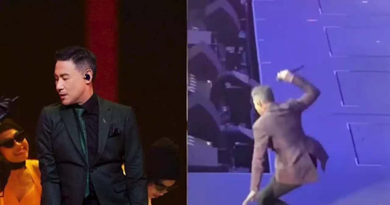 Jacky Cheung falls on stage in Malaysia concert but remains professional throughout