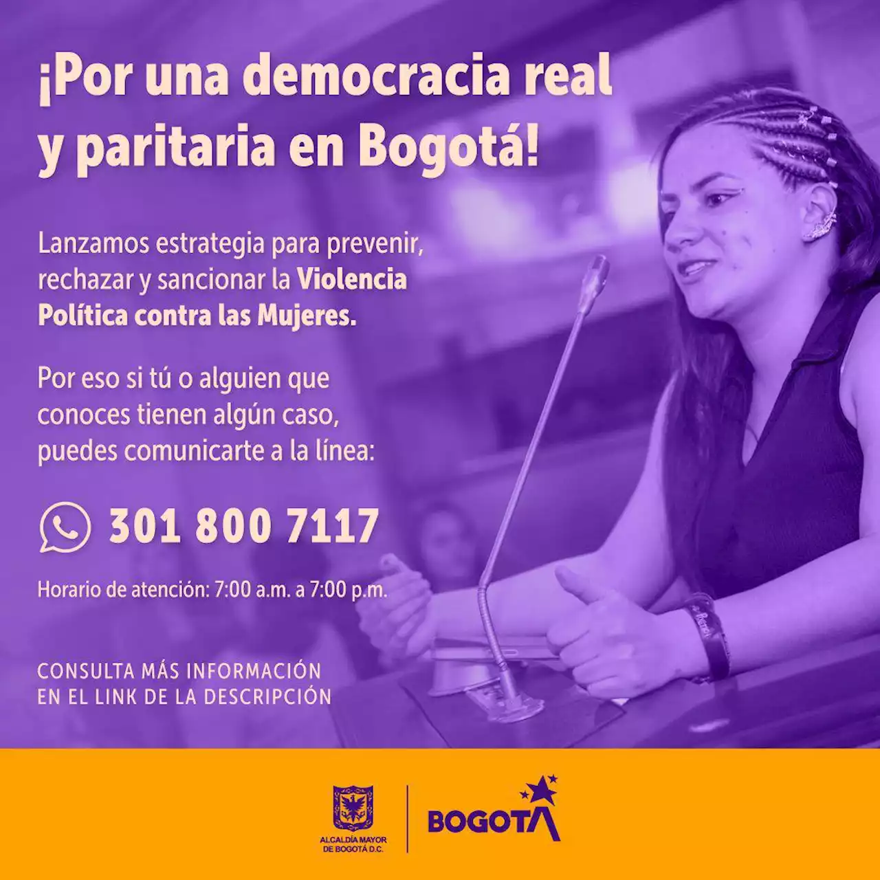 Alcaldía de Bogotá lanza estrategia para prevenir violencia contra las mujeres en política