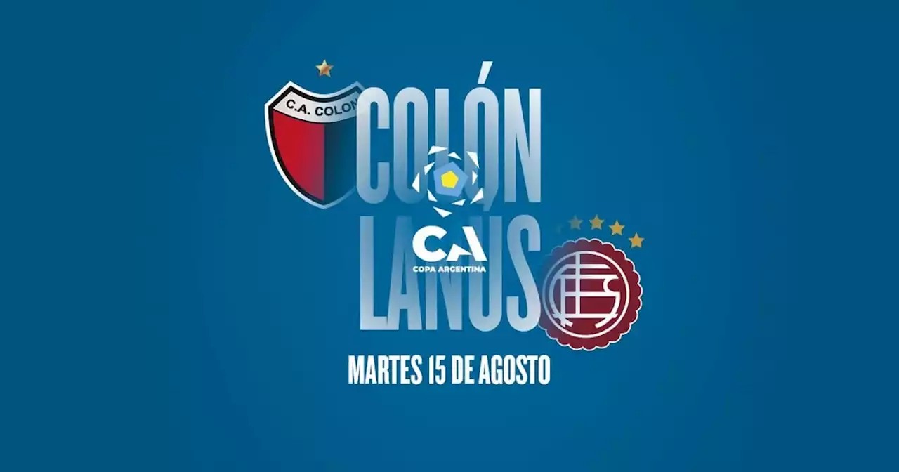 Colón - Lanús: hora, TV y probables formaciones