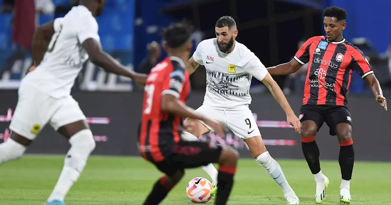 Video: Benzema dio una brillante asistencia en su debut en la Liga Profesional Saudí