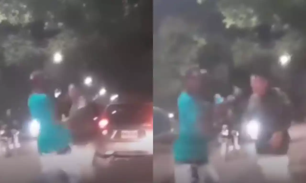 Video: policía propina 'trompadas' a taxista en fuerte discusión; autoridades responden