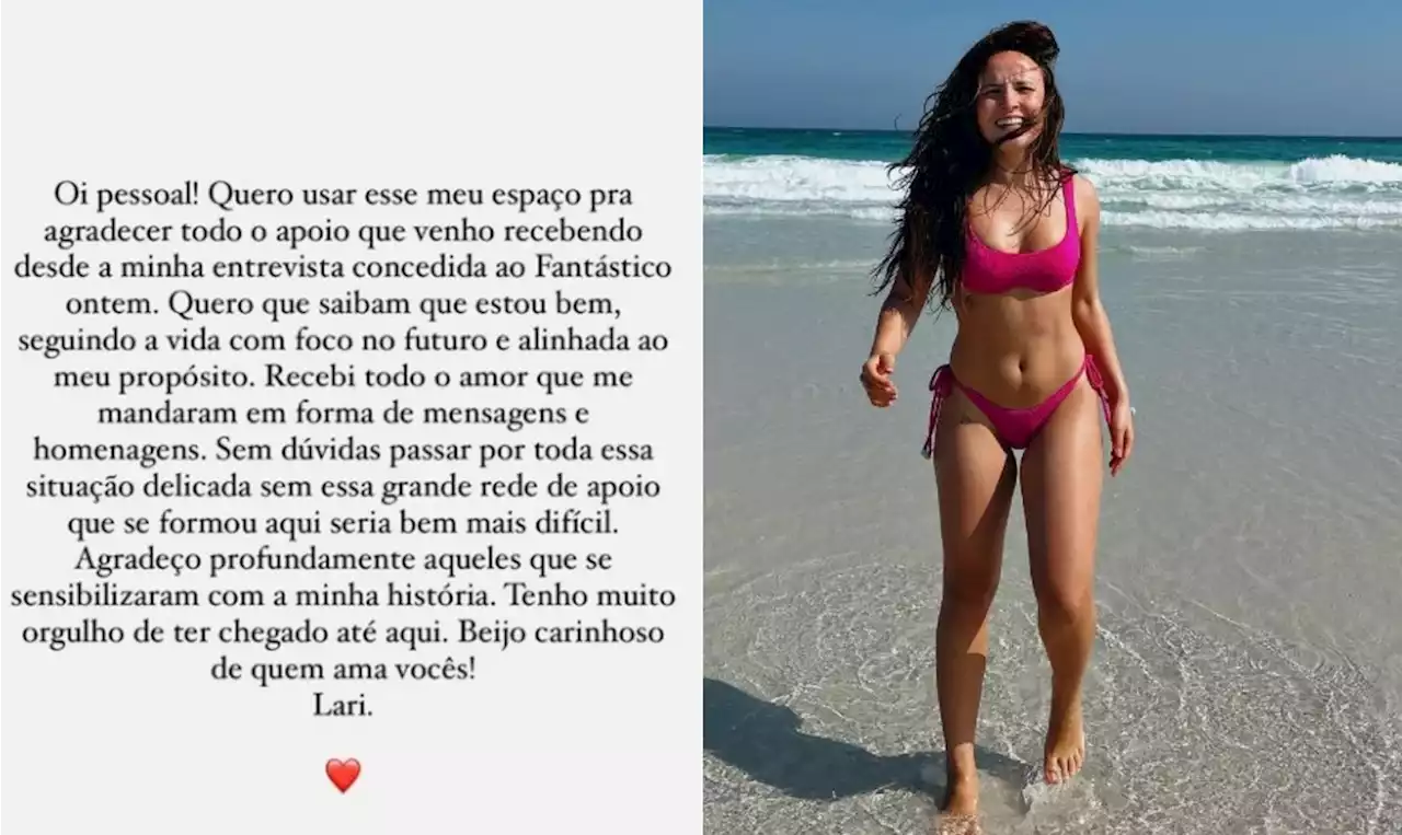 Larissa Manoela agradece apoio dos fãs nas redes: 'Seguindo a vida com foco no futuro'